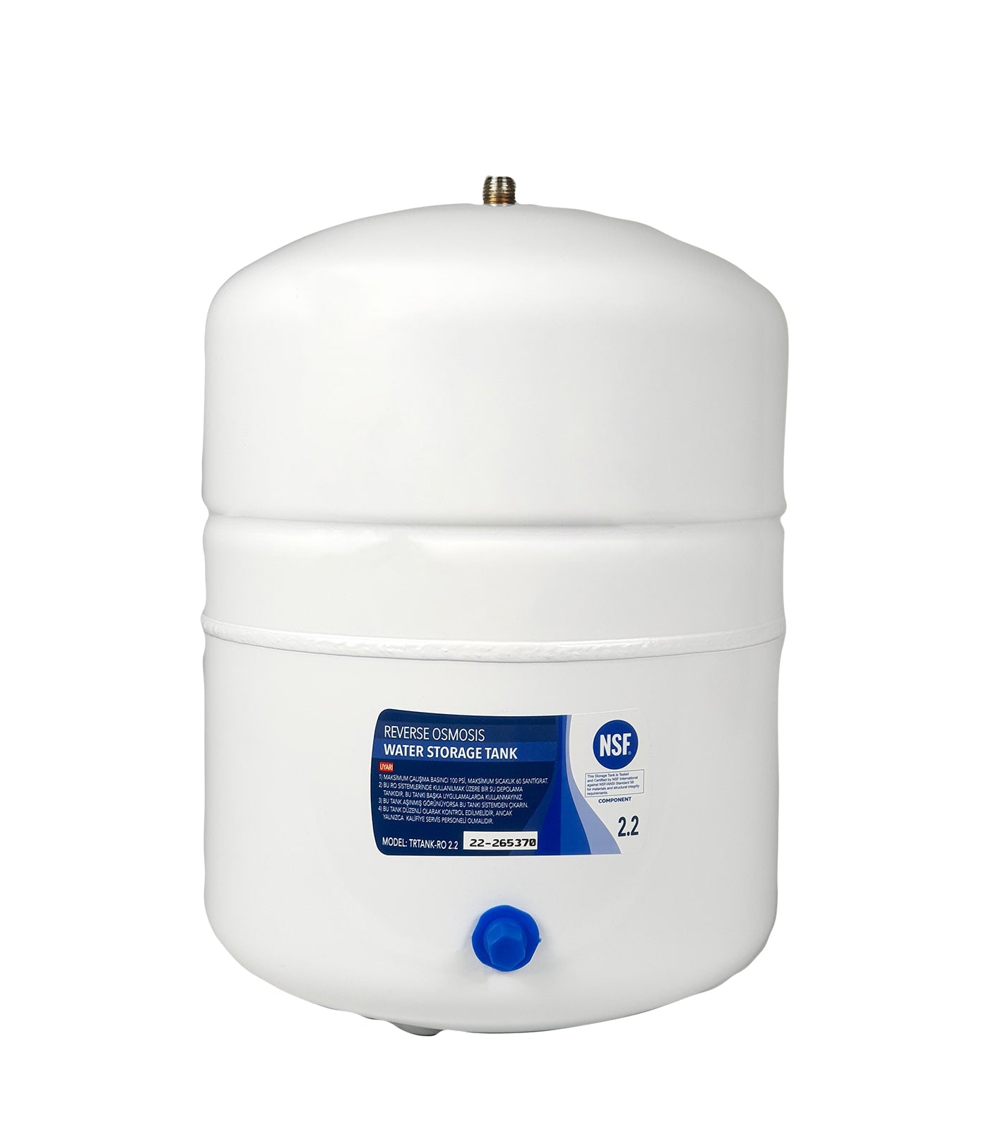 Antibakteriyel Çelik Su Arıtma Tankı 8 Litrelik